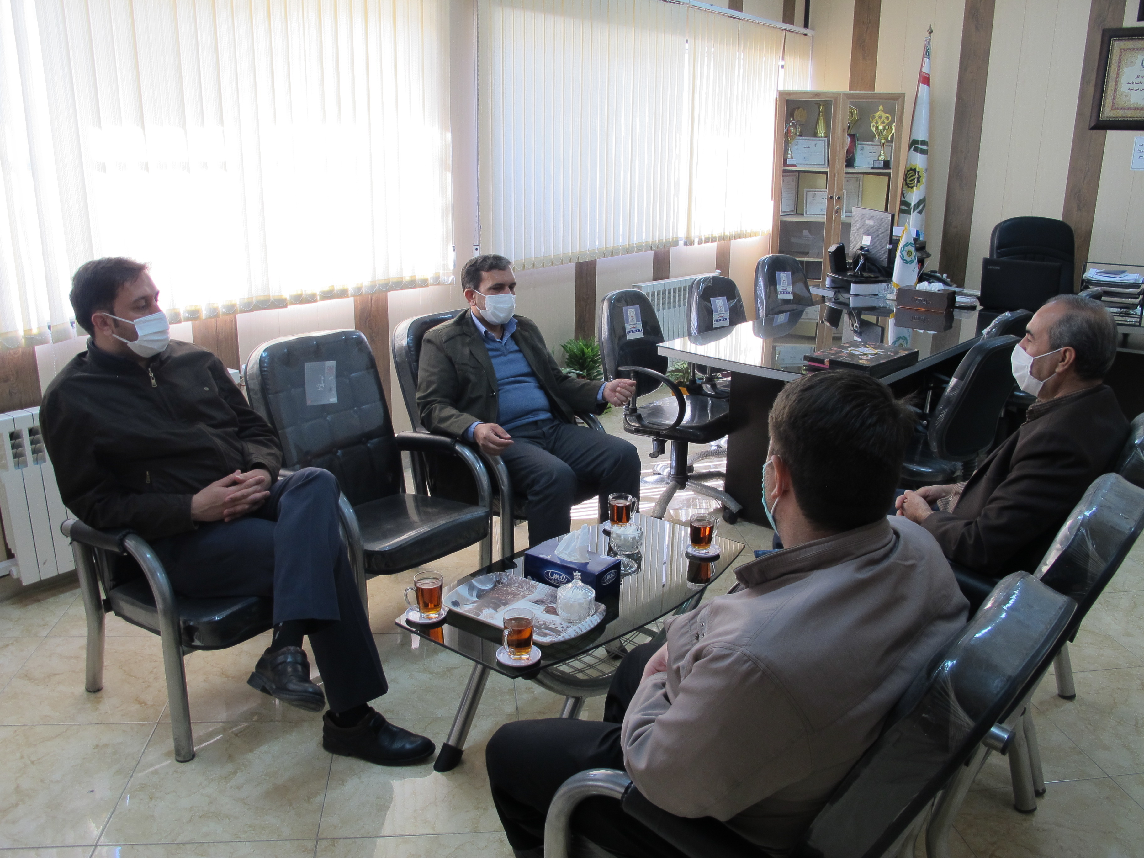 دیدار رئیس حفاظت اطلاعات فرماندهی انتظامی استان با رئیس کانون استان