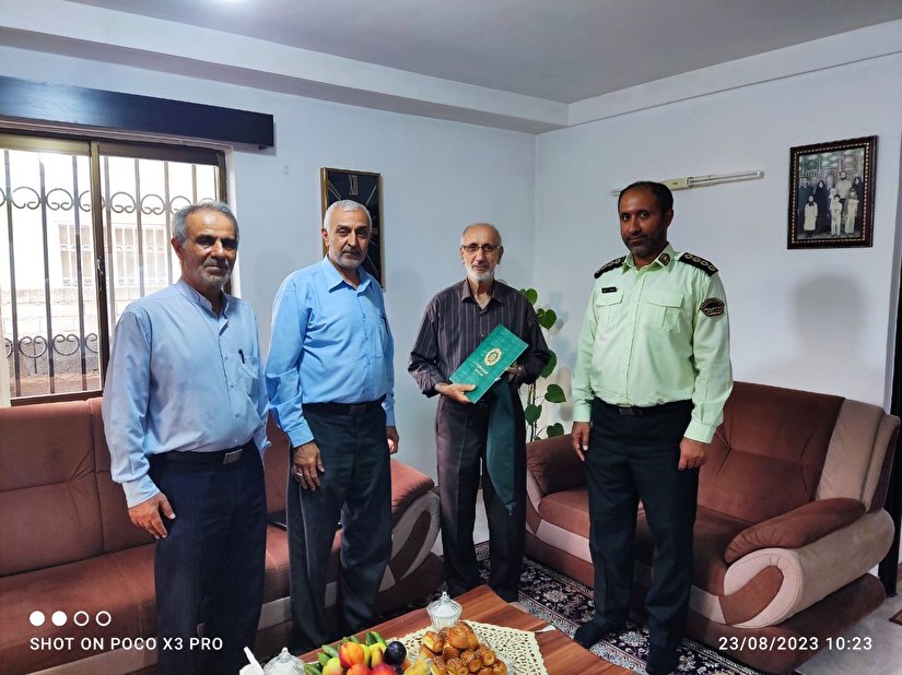 دیدار با بازنشسته حسنعلی مشایخ در شهرستان نوشهر