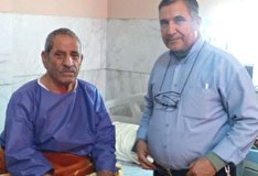 دیدار دلجویی رئیس دفتر نمایندگی کانون، مستقر در بیمارستان منطقه ای ثامن الائمه فراجا