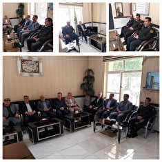 دیدار رئیس کانون و تعدادی از پیشکسوتان با رئیس عقیدتی سیاسی انتظامی استان ایلام