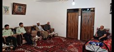 دیدار از بازنشسته سیدسعید عطارزاده بیمار بستری در منزل توسط فرمانده انتظامی شهرستان آذرشهر