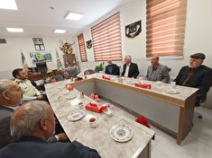 دیدار پیشکسوتان انتظامی گلپایگان با فرمانده انتظامی شهرستان به مناسبت هفته فراجا