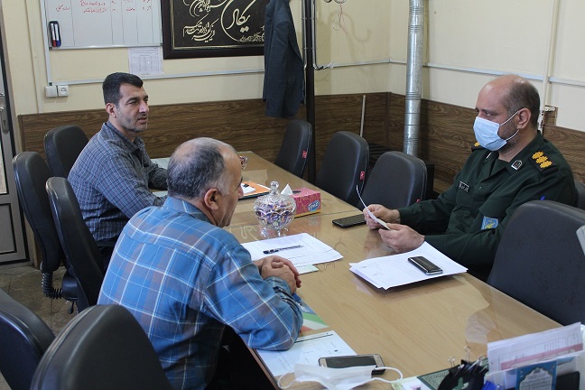جلسه تعاملی بامسئول سازمان بسیج پیشکسوتان سپاه پاسداران تیپ نینوا استان گلستان