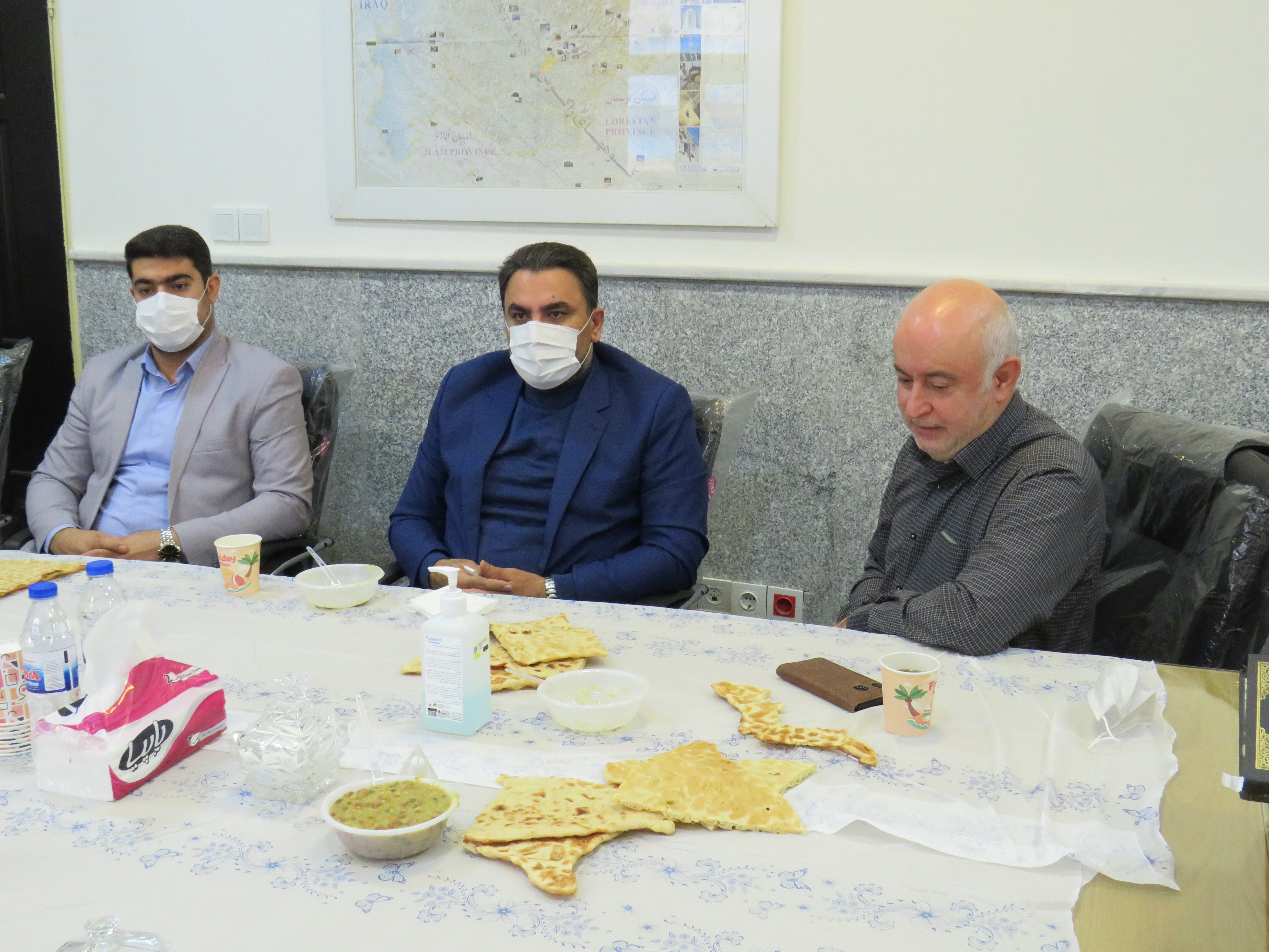 جلسه ی هماهنگی با رئیس بیمارستان حضرت ابوالفضل عباس(ع) استان کرمانشاه