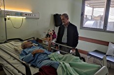عیادت از ستوان دوم بازنشسته حبیب اله ویسی در بیمارستان کوثر سنندج
