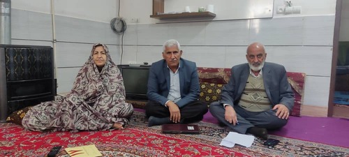 دیدار با مستمری بگیر حوری قلیانی