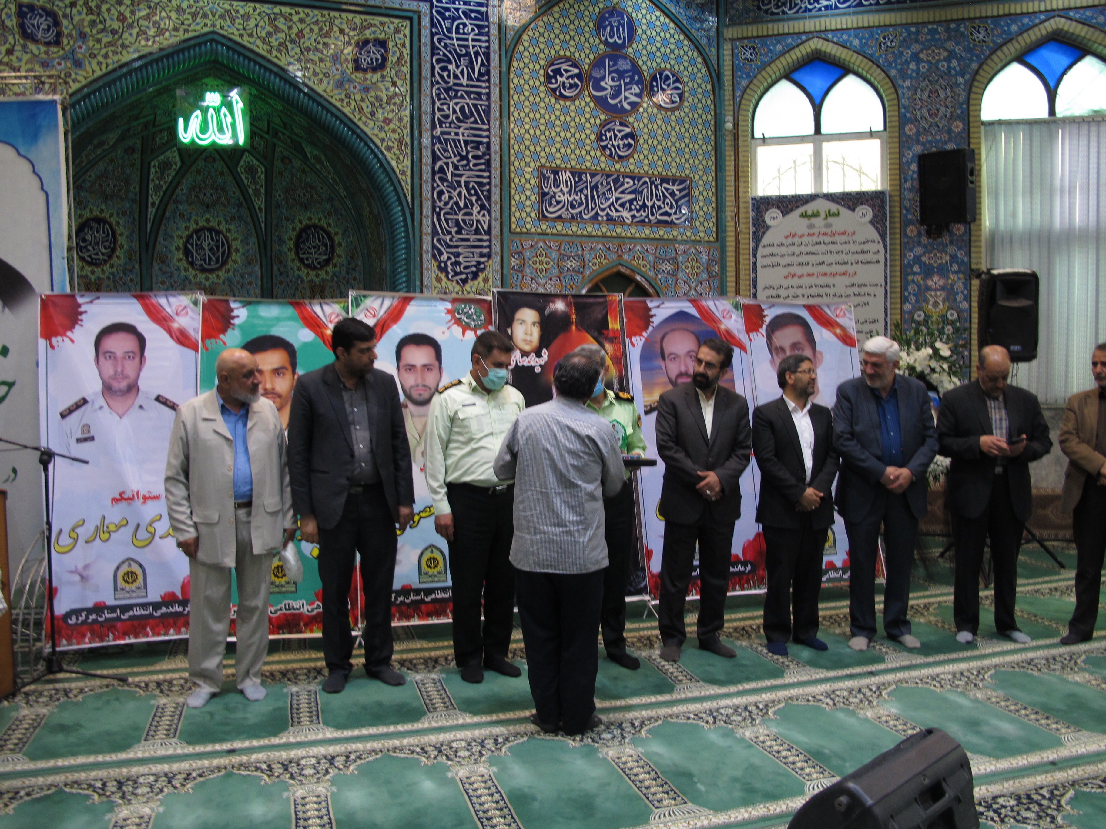 مراسم بزرگداشت سردار جانباز حاج حسین صالحی و شهدای فرماندهی انتظامی استان مرکزی