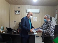 دیدار رئیس کانون انتظامی مازندران از پیشکسوت و جانباز۷۰ درصد ابراهیم مهدی نژاد در شهرستان ساری