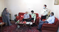 دیدار فرمانده انتظامی شهرستان رودبار با پیشکسوت رضا آوخ