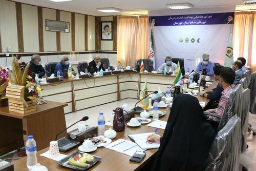 جلسه شورای هماهنگی بهداشت و درمان نیروهای مسلح استان خوزستان