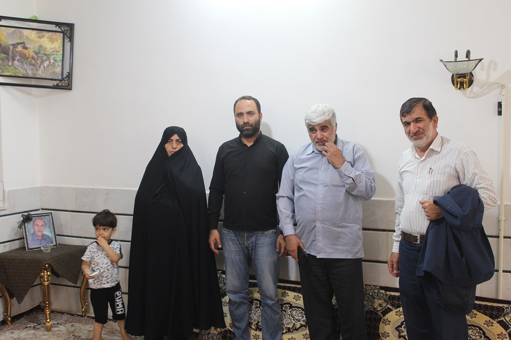 دیدار با خانواده محترم مرحوم  بازنشسته قاسم صادقیان