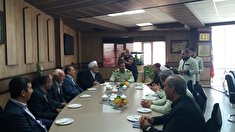 جلسه دیدار مدیر کل ساتا با فرمانده انتظامی استان مرکزی