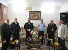 دیدار فرمانده انتظامی شهرستان کاشان با سروان بازنشسته هادی معصومی