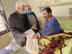 عیادت از بازنشسته منوچهر فیروزپور در بیمارستان بعثت همدان