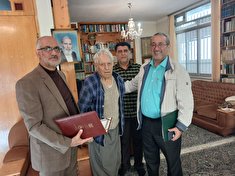 دیدار با مسن ترین پیشکسوت بازنشسته حاج عبدالحسین حقانی در شهرستان ساری