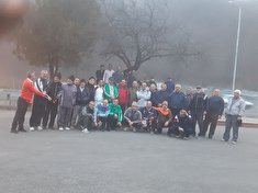 برگزاري ورزش صبحگاهی و دورهمی  اعضای وابسته در منطقه جنگلی ناهارخوران شهرستان گرگان