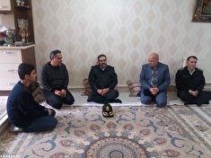 دیدار سردار تقوی فرمانده انتظامی استان اردبیل با ۲ تن از بازنشستگان استان