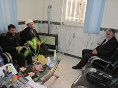 دیدار فرمانده انتظامی و رئیس عقیدتی سیاسی شهرستان رودبار با مسئول کانون شهرستان رودبار