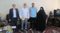 دیدار رئیس کانون استان قم با خانواده مرحوم حسن خسروی