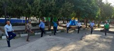 برگزاری ورزش صبحگاهی در شهرستان کرمان