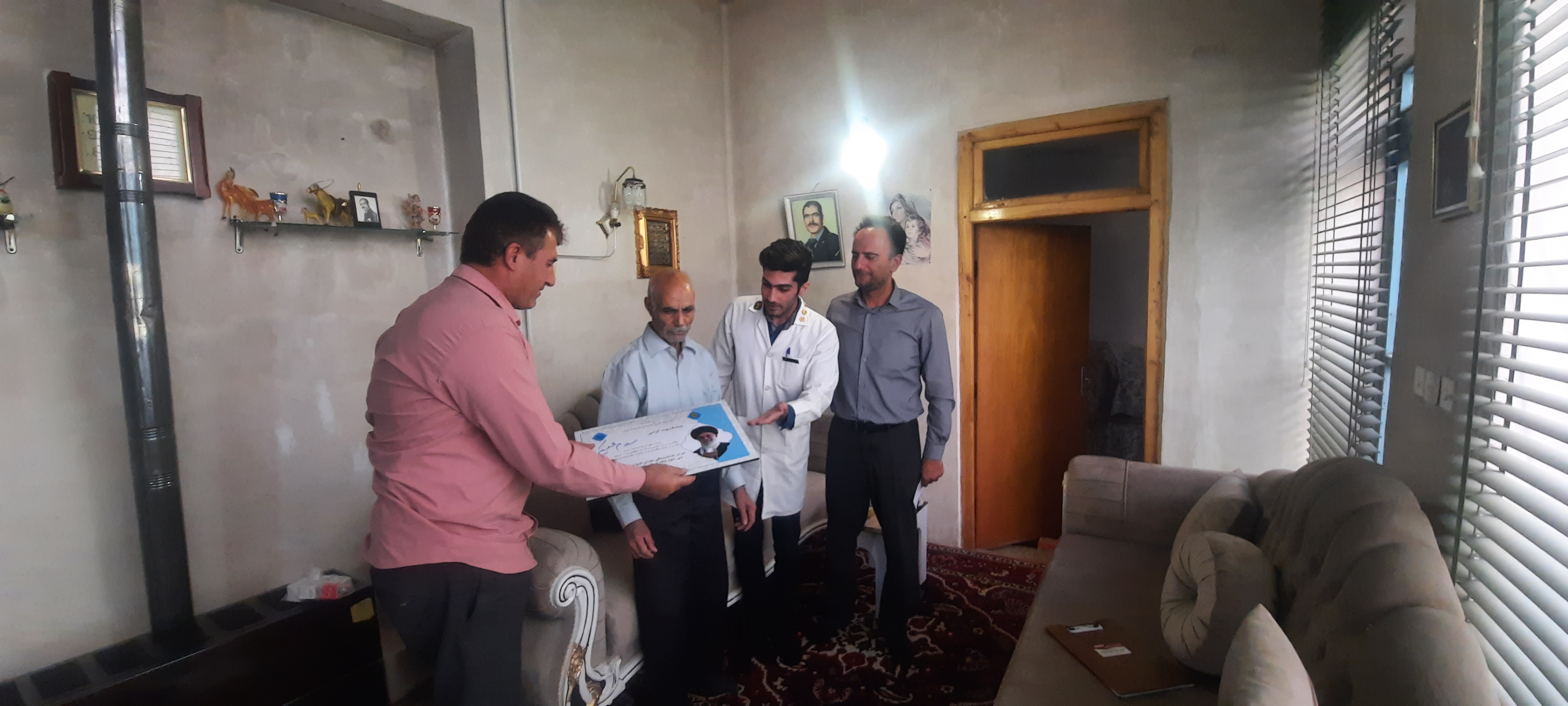 دیدار و سرکشی از بازنشسته عبدالحسین جعفرزاده سامانی