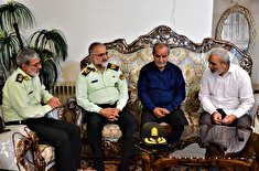دیدار فرمانده انتظامی استان قم با پیشکسوت جانباز جناب آقای سید شمسعلی رهبری