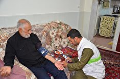 دیدار فرمانده انتظامی شهرستان بستان آباد با ۷ بازنشسته بالای ۷۰ سال