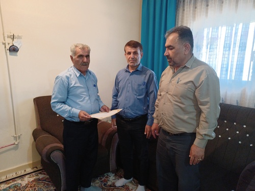 دیدار مسئول دفتر نمایندگی با بازنشسته اسمعیل یوسفی نورالدین وند