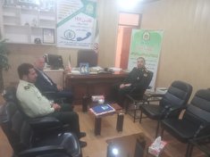 دیدار رئیس  دفترنمایندگی کانون سلماس با فرمانده انتظامی شهرستان