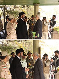 مراسم تجلیل از پیشکسوتان در صبحگاه مشترک نیروهای مسلح استان اردبیل