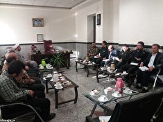 جلسه شورای هماهنگی اعضاء وابسته نیروهای مسلح استان اردبیل(قرارگاه تابان )