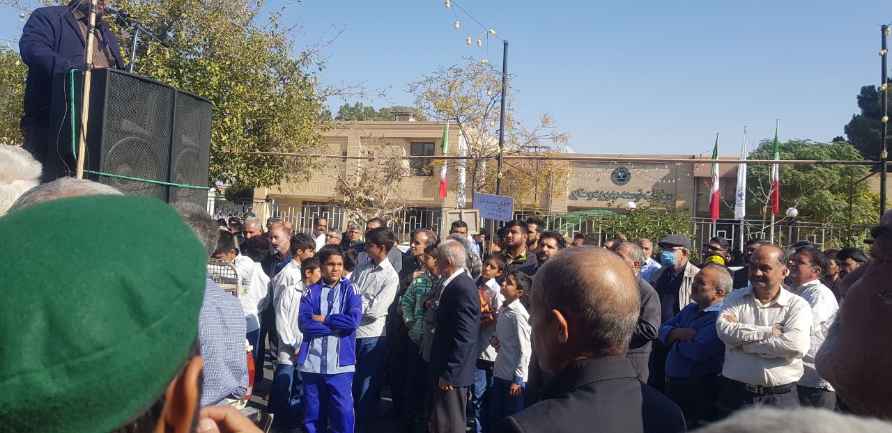 مراسم ختم شهید استوار یکم علی قربانی در روستای ریاب  شهرستان گناباد