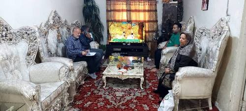 دیدار مسئول دفتر نمایندگی با مستمری بگیرکبری تزوال