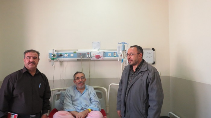 دیدارازجانباز آزاده بازنشسته وبازنشستگان بستری در بیمارستان الغدیر تبریز