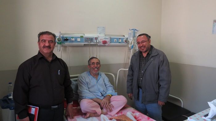 دیدارازجانباز آزاده بازنشسته وبازنشستگان بستری در بیمارستان الغدیر تبریز