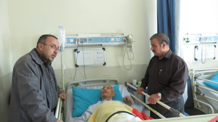 دیدارازجانباز آزاده بازنشسته وبازنشستگان بستری در بیمارستان الغدیر تبریز