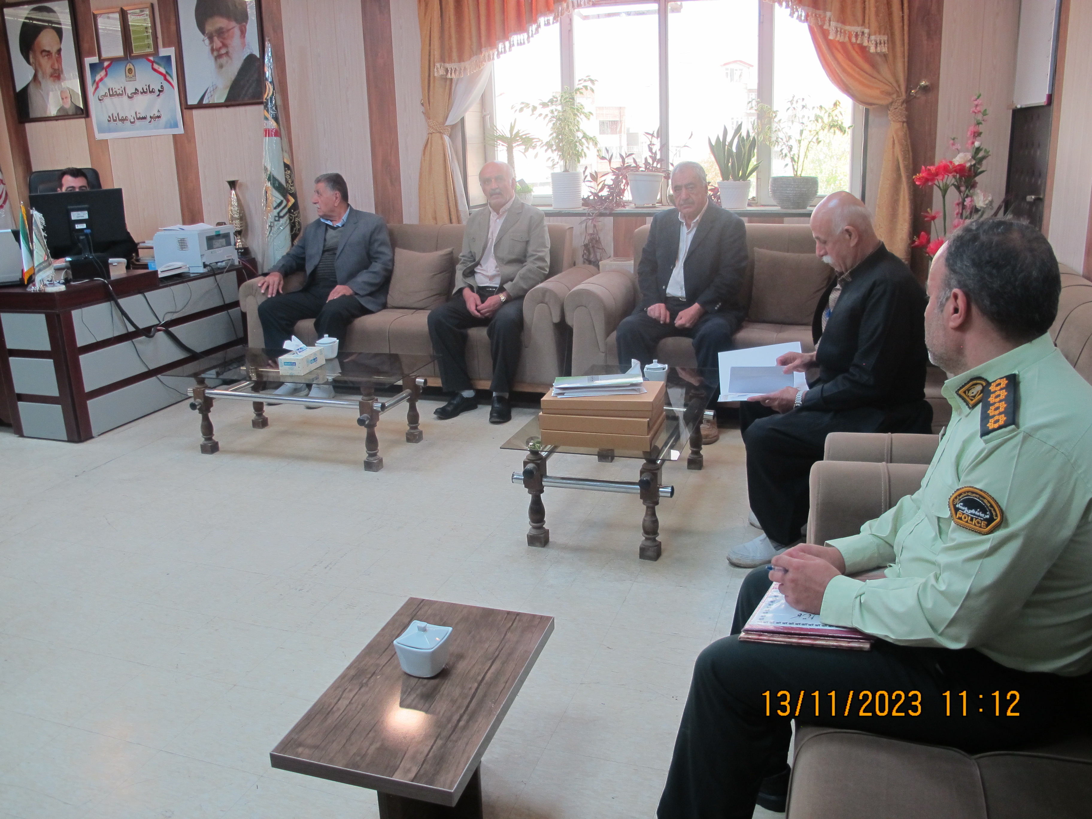 دیدار فرمانده انتظامی مهاباد با سه تن از بازنشستگان شهرستان مهاباد