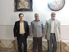 دیدار رئیس کانون استان قم با پیشکسوت آقای هادی جوادی قلعه