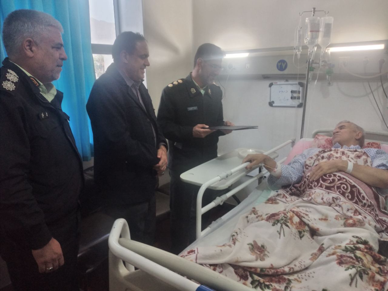 عیادت از بازنشسته  علی اله بیرانوند در بیمارستان شهید رحیمی خرم آباد