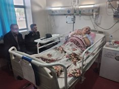 عیادت از بازنشسته  علی اله بیرانوند در بیمارستان شهید رحیمی خرم آباد
