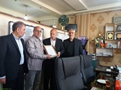 دیدار رئیس کانون استان اردبیل با پیشکسوت خیّر، سرگرد بازنشسته جاوید نریمانی