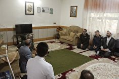 عیادت فرماندهی انتظامی استان گلستان از جانباز قدیر علی میرشکار