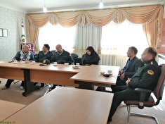 دیدار رئیس کلانتری ۱۲ فلسطین شهرستان اردبیل با رئیس کانون بازنشستگان انتظامی استان