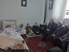 عیادت از پیشکسوت سرهنگ بازنشسته اکبر اشرفی