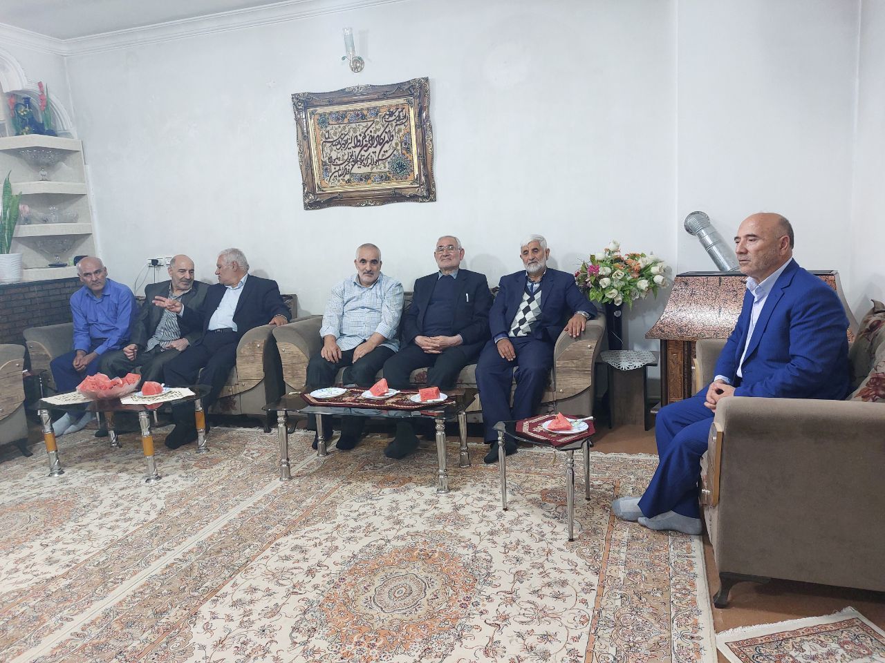 دیدار مسئول کانون  شهرستان میاندوآب با  جانباز سرافراز کارمند رتبه 10 آقای سهراب جاوید