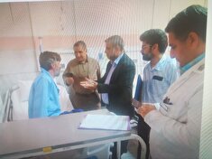 عیادت از بیماران بستری در بیمارستان ثامن الائمه مشهد