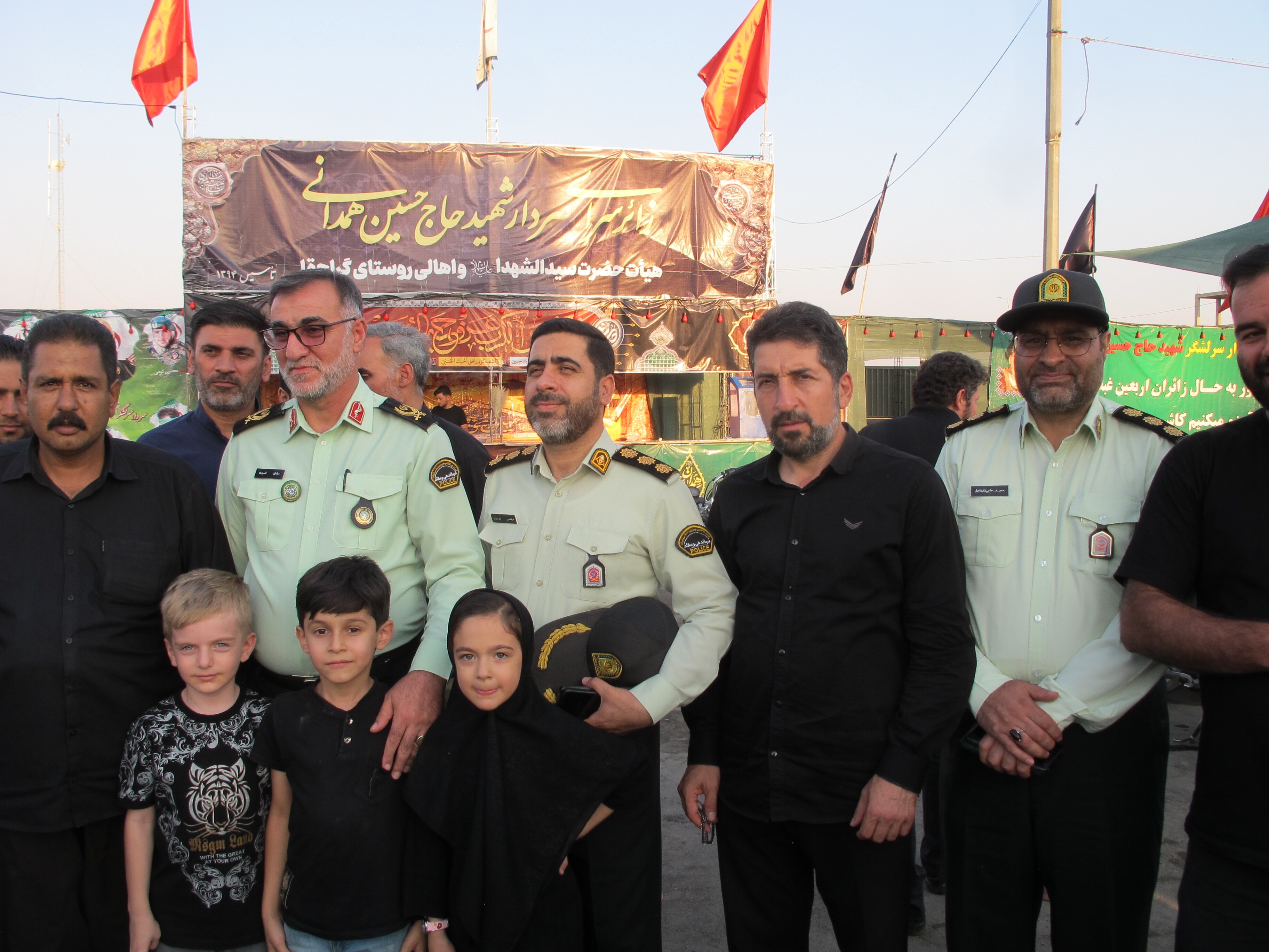بازدید سردار فرمانده انتظامی استان از مواکب اربعین حسینی(ع)