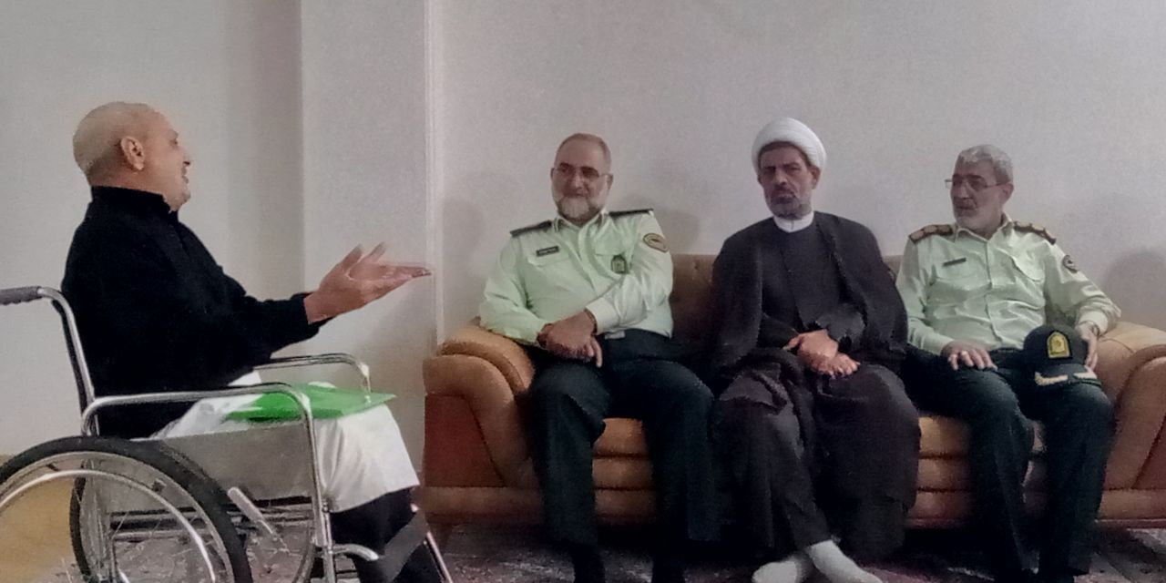 دیدار فرمانده انتظامی استان قم با پیشکسوت جناب آقای  نصراله محمدی 