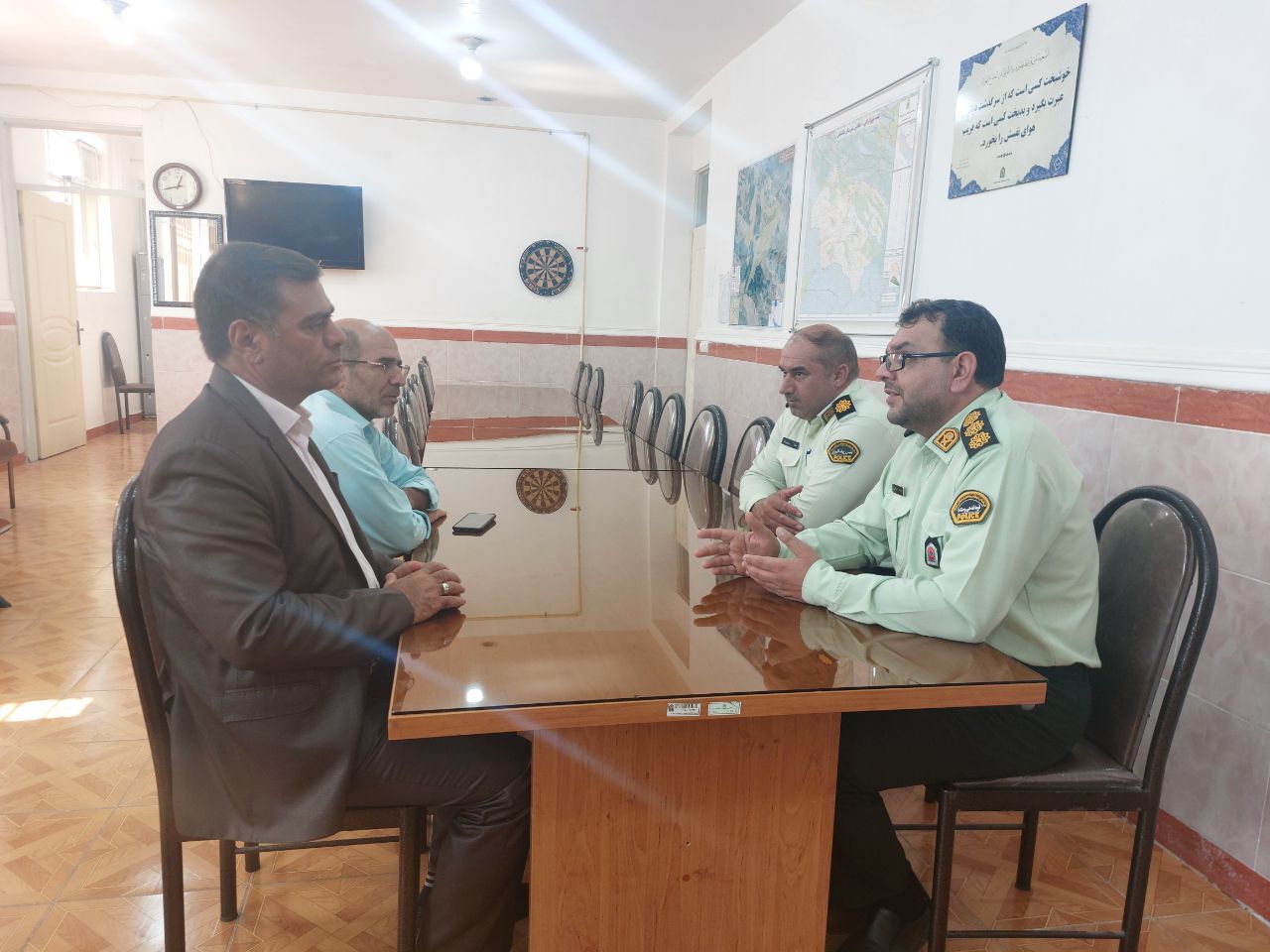 دیدار با فرمانده انتظامی شهرستان ملکشاهی