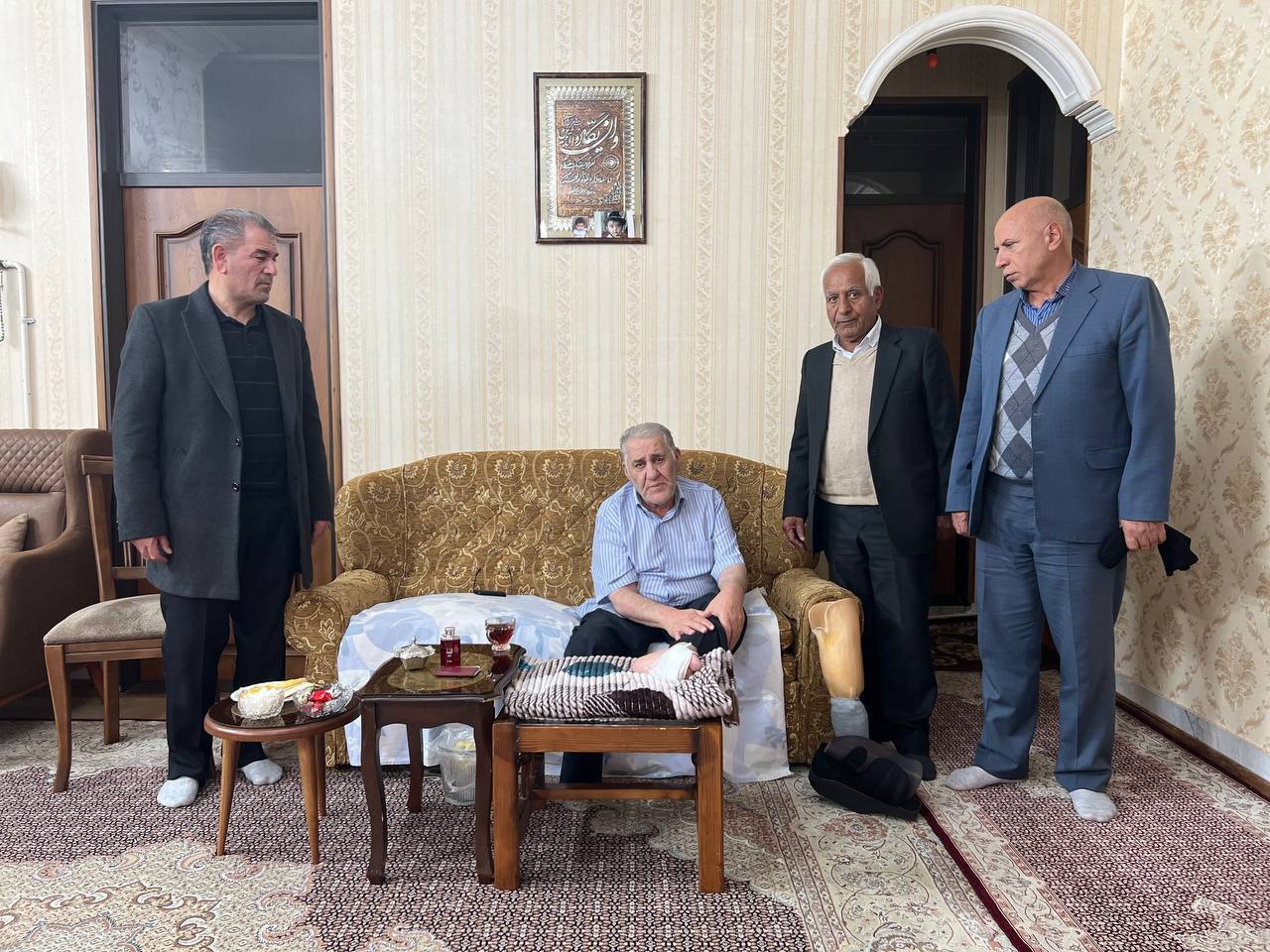 دیدار و عیادت با 4 تن از بازنشستگان و مستمری بگیران استان اردبیل